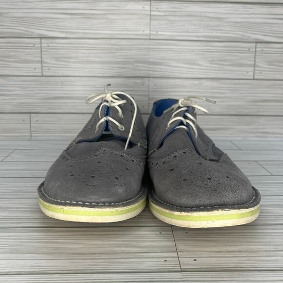 Ted Baker Men\'s Wingtip Gray Suede Leather Lace-up Oxford Dress Shoes Size 11.5 main image 9
